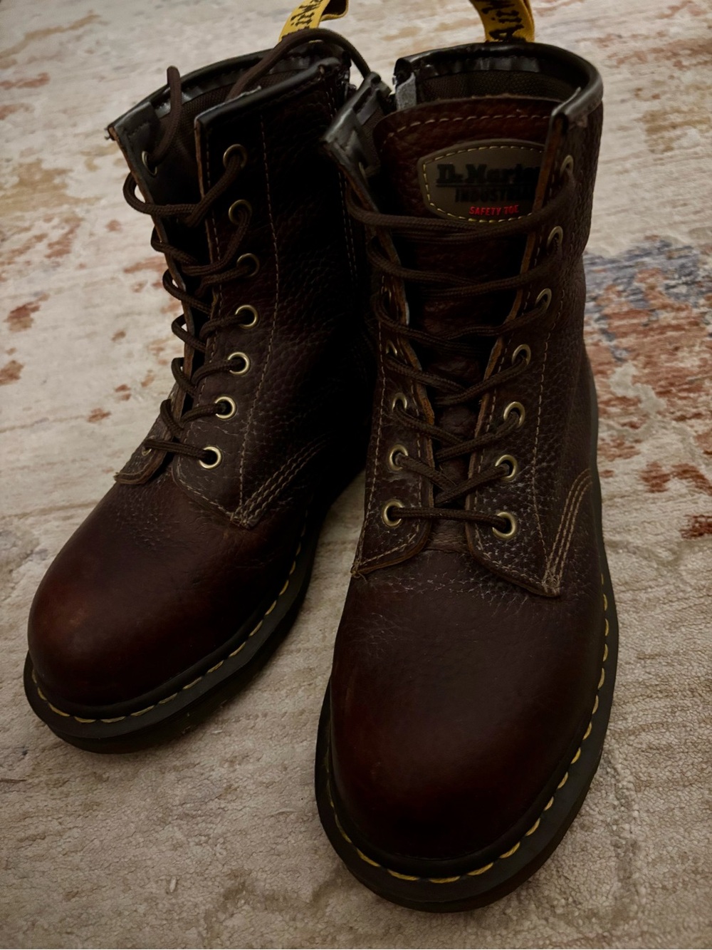 Dr Martens Industrial Safety Toe Maple Zip Men’s Work Boots